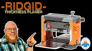 RIDGID 13 THICKNESS PLANER REVIEW ridgidtools ridgid woodworking carpentrytools [upl. by Aitram]