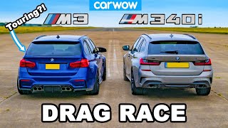 BMW M3 Touring vs M340i DRAG RACE [upl. by Fisch]