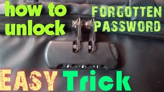 Easy trick to unlock Antitheft bagpacksuitcase luggages English Version [upl. by Nathan]