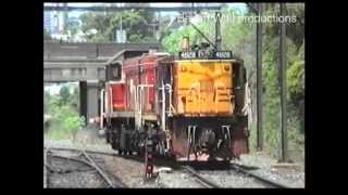 Australian diesel locomotives  Sydney Trip Trains 1995 [upl. by Anippesuig697]