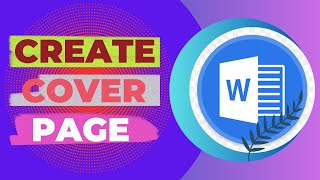 How to Design Cover Page in MS Word  DIY Tutorial [upl. by Welch10]