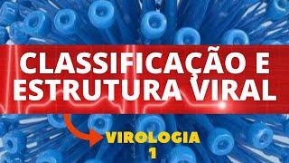 CLASSIFICAÇÃO E ESTRUTURA VIRAL  VIROLOGIA  AULA 1 [upl. by Oloap]