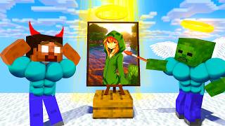 DRAWING RUN 2 CHALLENGE  Minecraft Animation [upl. by Retsim]