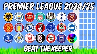 Beat The Keeper  Premier League 202425  Algodoo Marble Race [upl. by Ike]