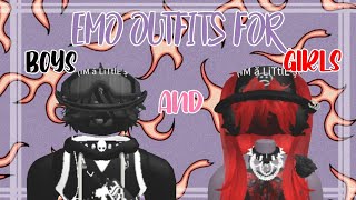 Roblox Emo Outfit Ideas for Boys and Girls ¦ Meepcity ¦ PvrpleKitPlayz [upl. by Barnaba845]