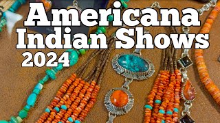 Americana Indian Shows 2024 World Class Native American Jewelry Pottery Weavings amp MORE [upl. by Annotahs]