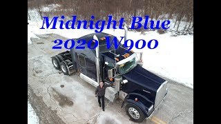 Kenworth W900L Studio in Midnight Blue 2020 Cummins [upl. by Rizika]