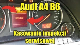 Kasowanie inspekcji serwisowej Audi A4 B6 [upl. by Asaret979]