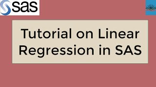 Regression analysis using SAS [upl. by Haelahk]