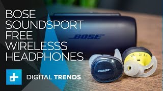 Bose SoundSport Free Fully Wireless Headphones  Hands On Review [upl. by Einna]