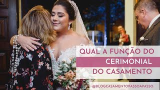 Qual a função do cerimonial de casamento [upl. by Elliot]