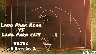 Lang Park Roar vs Lang Park Cats  Summer Comp Basketball [upl. by Ijneb]