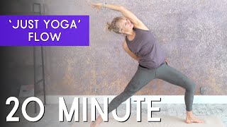 20 Minute Flow Yoga Rutine Full Body Just Yoga with Rie [upl. by Dlorrej]