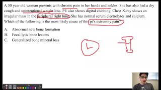 USMLE Question of the Day 27 Lung Cancer [upl. by Fem924]