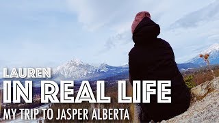 MY TRIP TO JASPER ALBERTA  Lauren In Real Life [upl. by Lyontine]