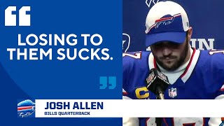 Josh Allen emotional after devastating loss to Patrick Mahomes and Chiefs I CBS Sports [upl. by Lamrej]