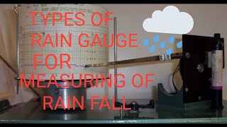 types of rain gauge for rain fall [upl. by Narah]