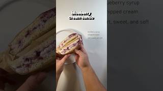 Japanese Konbini Food Blueberry Cream Sando [upl. by Adok966]