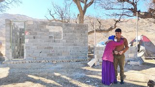 New walls building a kitchen for Narges and her two orphans [upl. by Prasad812]