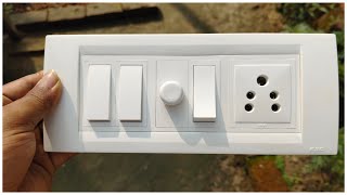 How to Connection of Electric Switch Board Modular switch Board Fitting [upl. by Jacoby87]