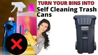 How To keep Your Garbage Can Clean By Doing Nothing  Turn Your Bin Into A Self cleaning trash can [upl. by Cloris]