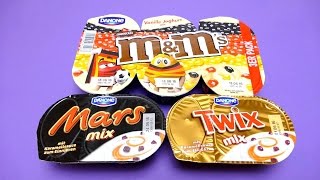 MampMs Danone Vanilla Joghurt Danone Mars amp Twix Mix Desserts [upl. by Melissa]