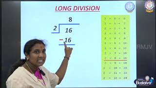 CBSECLASS II MATHS LONG DIVISION [upl. by Lacie]