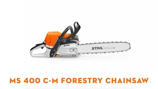 MS 400 CM Forestry Chainsaw  STIHL GB [upl. by Gerti]