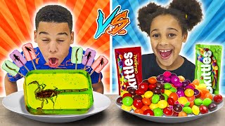 GROSS CANDY vs REAL CANDY Challenge  FamousTubeFamily [upl. by Mingche]