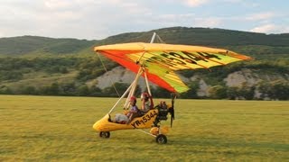 My flight in a powered hang glider [upl. by Sisco973]