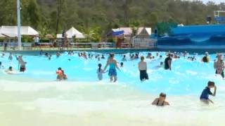 Wave Pool at WetnWild [upl. by Ahsieat194]