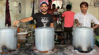 Raj Bhaiya ki Famous Masale Wali Cooker Biryani  Goli ki speed se bhi tez bikti he inki Biryani [upl. by Greer]