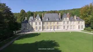 Le Château du Taillis à Duclair Normandie en vue aérienne par drone [upl. by Anahcar]