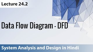 Lecture 242 Data Flow Diagram DFD  System Analysis and Design [upl. by Nealy]