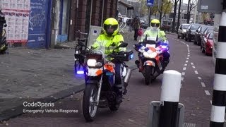 Rijopleiding Twee Politie Amsterdam Motorfietsen Prio 1  Amsterdam Police Motorcycles Training [upl. by Twedy]