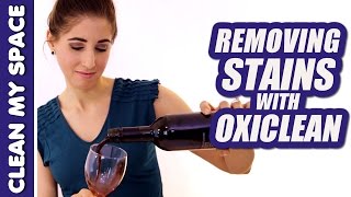 Removing Stains with OxiClean Clean My Space [upl. by Nosliw948]