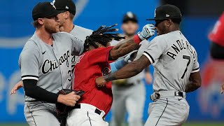 Jose Ramirez punch Tim Anderson  fight [upl. by Saied578]