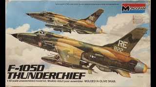 148 Monogram F105D Thunderchief Kit 5812 [upl. by Ainahpets]