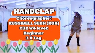 HANDCLAP ll beginner LD ll Choreographer RUSSIBELL SEOH KOR [upl. by Nema]