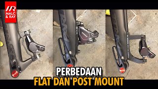 Perbedaan Flat dan Post Mount Disc Brake 764 [upl. by Sammie]