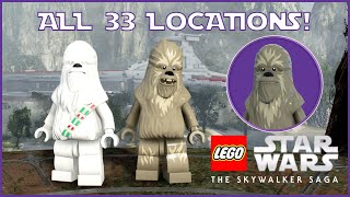 All 33 Wandering Wookie Locations in LEGO Star Wars The Skywalker Saga [upl. by Longan92]