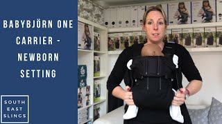 BabyBjörn Baby Carrier One  newborn setting [upl. by Camm625]