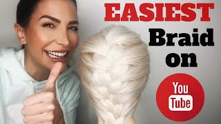 How To Do A French Braid For Beginners  Step By Step  On Someone Else [upl. by Nitram]