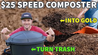 How To Make Compost FAST In A TRASH CAN Turn Trash Into GOLD [upl. by Ellenij]