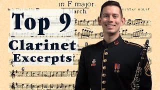 TOP 9 Most Requested Excerpts for Clarinet and Bass Clarinet [upl. by Chaunce]