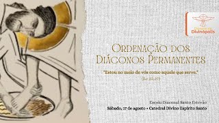 Celebração Eucarística com Rito de Ordenação Diaconal Permanente  Turma 2  Diocese de Divinópolis [upl. by Aztirak]