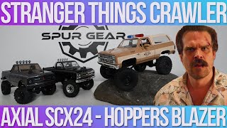 Axial SCX24 Stranger Things Crawler  DIY Hoppers Chevy Blazer [upl. by Edy]