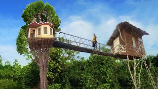 Build The Most Beautiful Tree house Villa Bath Pool and Kitchen House [upl. by Evey810]