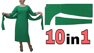 Sew Very Easy Dress ✅ Wear in 10 Different Ways 100 Profitable Business [upl. by Masera]