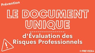 📄Le Document Unique DUERP [upl. by Olympie]